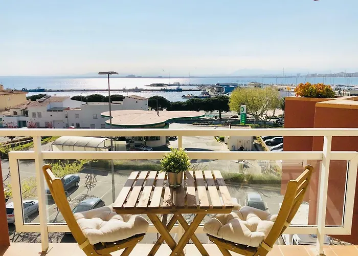 Roc Mar 3 3D - Apartamento Cerca Del Centro Y De La Playa - Terraza Con Vistas Al Mar Y Al Puerto